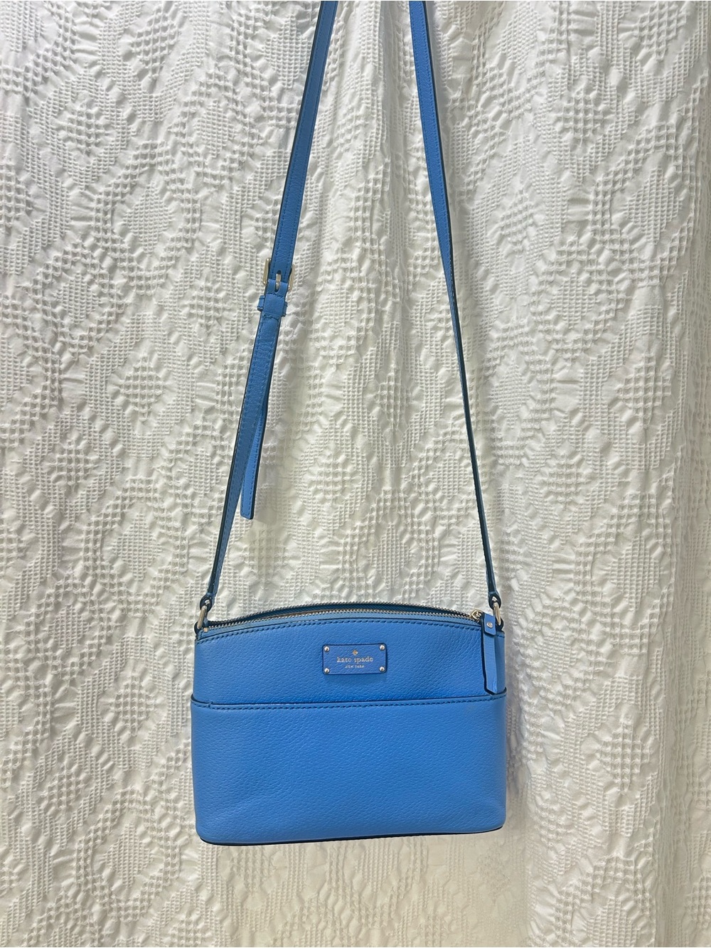 Kate Spade New York Blue Leather Crossbody Bag - Picture 8 of 8